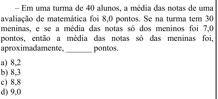 Questão 56 no caderno CFS 1 da EEAR 2024