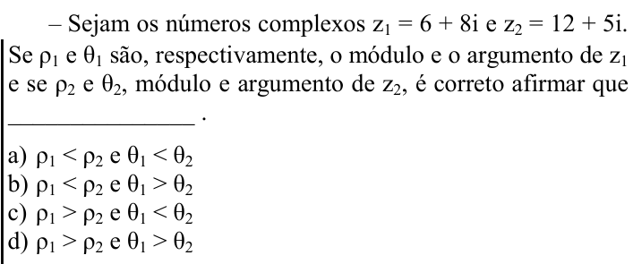 Questão 61 no caderno CFS 1 da EEAR 2024