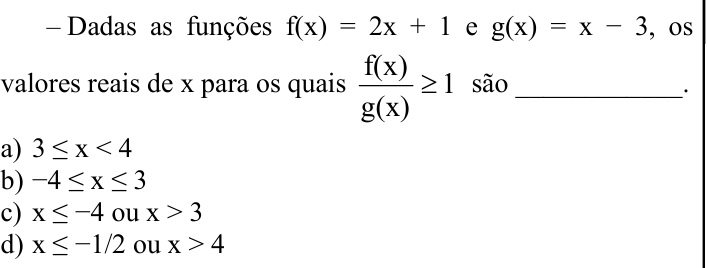 Questão 63 no caderno CFS 1 da EEAR 2024