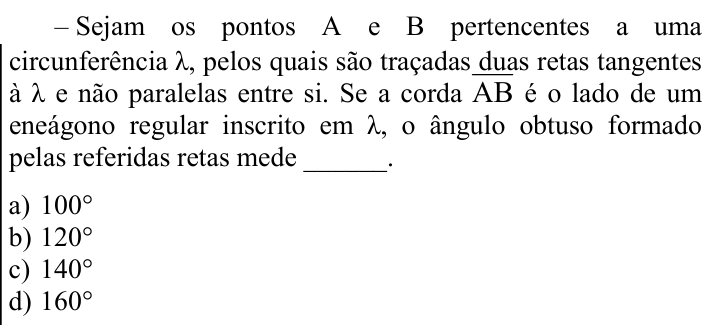 Questão 67 no caderno CFS 1 da EEAR 2024