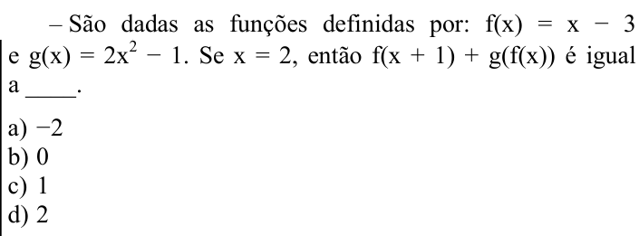 Questão 71 no caderno CFS 1 da EEAR 2024