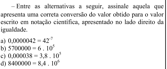 Questão 74 no caderno CFS 1 da EEAR 2024