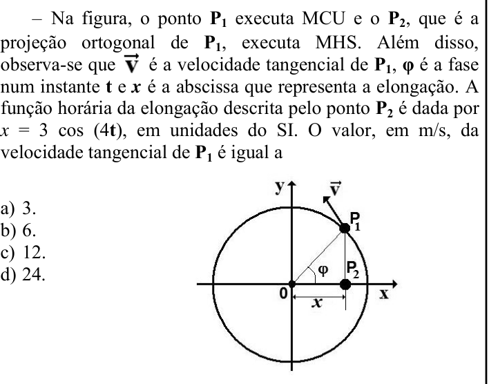Questão 81 no caderno CFS 1 da EEAR 2024