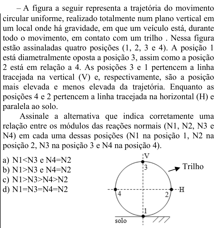 Questão 83 no caderno CFS 1 da EEAR 2024