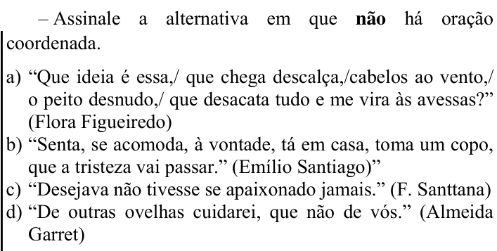 Questão 1 no caderno CFS 2 da EEAR 2024