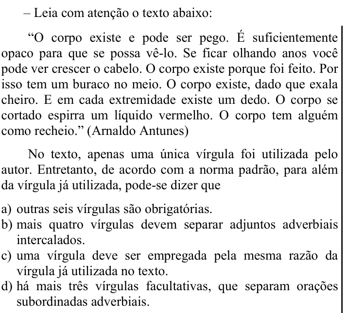 Questão 13 no caderno CFS 2 da EEAR 2024