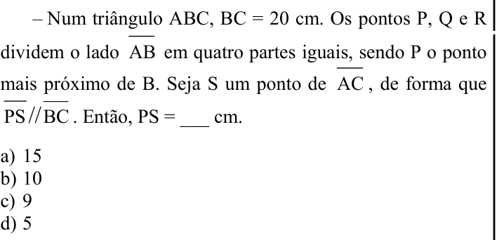Questão 49 no caderno CFS 2 da EEAR 2024