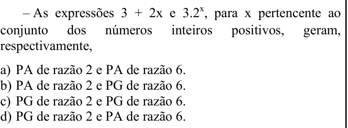 Questão 50 no caderno CFS 2 da EEAR 2024