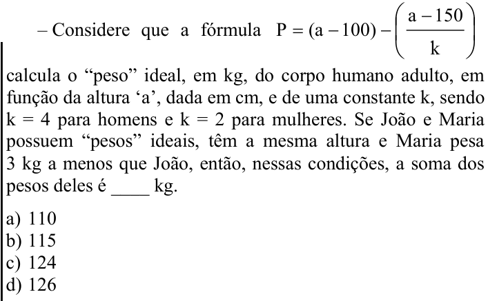 Questão 62 no caderno CFS 2 da EEAR 2024
