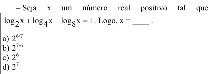 Questão 69 no caderno CFS 2 da EEAR 2024