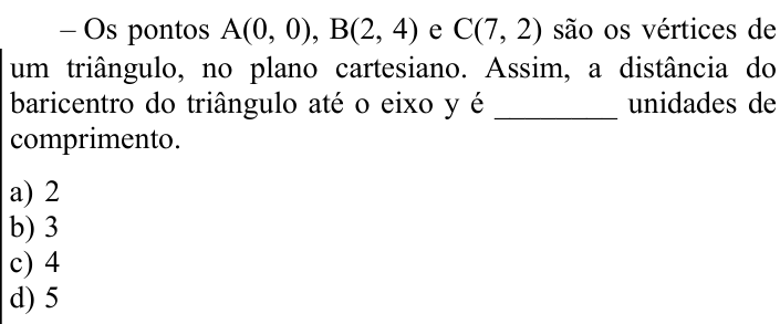 Questão 71 no caderno CFS 2 da EEAR 2024
