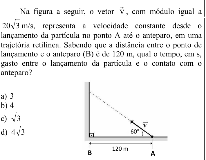 Questão 74 no caderno CFS 2 da EEAR 2024
