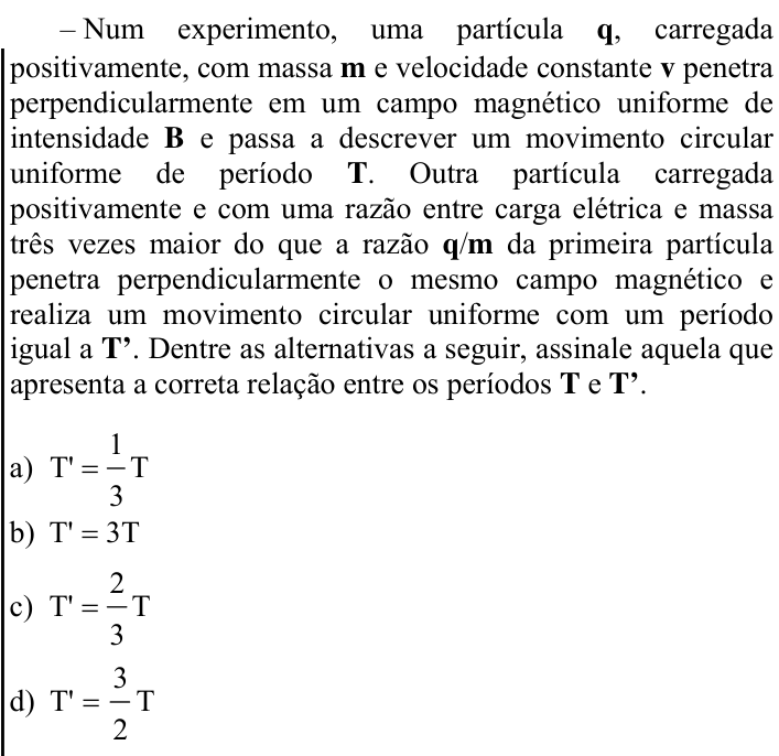 Questão 76 no caderno CFS 2 da EEAR 2024