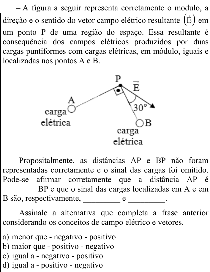 Questão 77 no caderno CFS 2 da EEAR 2024