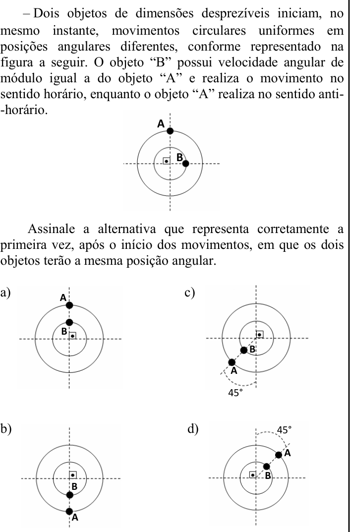 Questão 78 no caderno CFS 2 da EEAR 2024