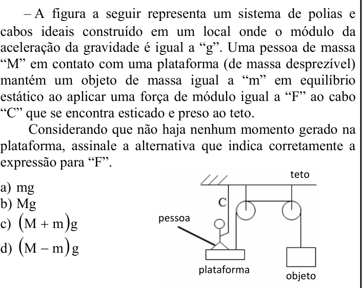 Questão 89 no caderno CFS 2 da EEAR 2024