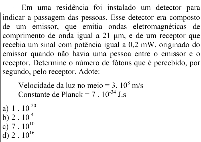 Questão 92 no caderno CFS 2 da EEAR 2024