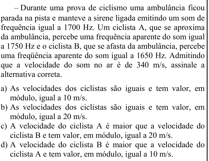 Questão 95 no caderno CFS 2 da EEAR 2024