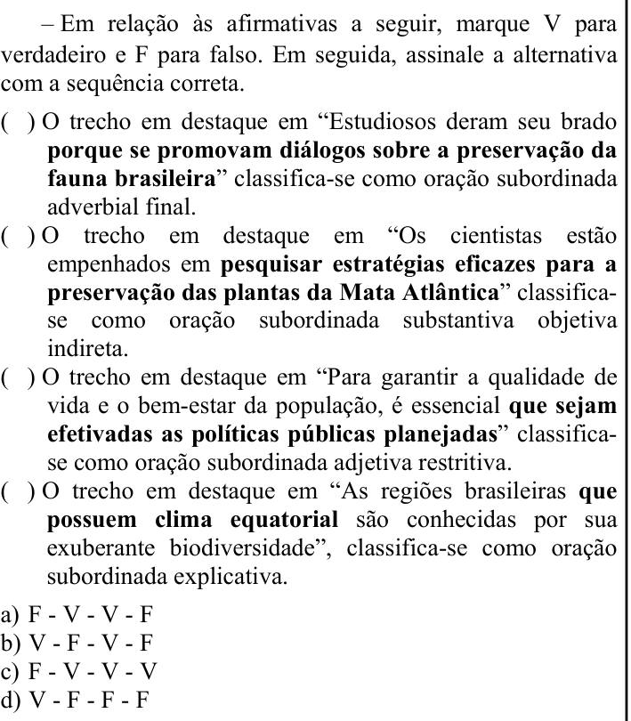Questão 4 no caderno CFS 1 da EEAR 2025