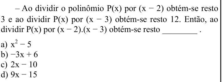 Questão 37 no caderno CFS 1 da EEAR 2025