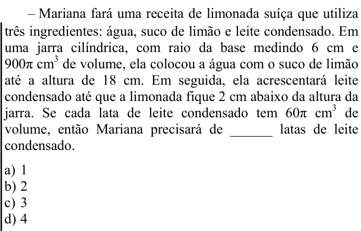 Questão 42 no caderno CFS 1 da EEAR 2025