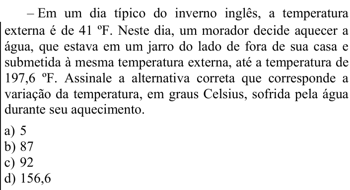 Questão 49 no caderno CFS 1 da EEAR 2025