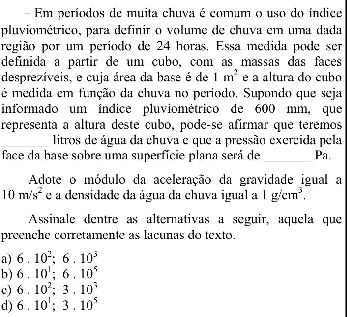 Questão 52 no caderno CFS 1 da EEAR 2025