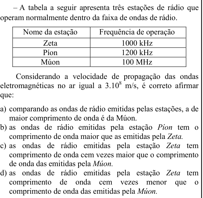 Questão 58 no caderno CFS 1 da EEAR 2025