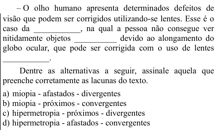 Questão 61 no caderno CFS 1 da EEAR 2025