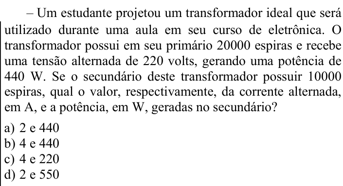 Questão 63 no caderno CFS 1 da EEAR 2025