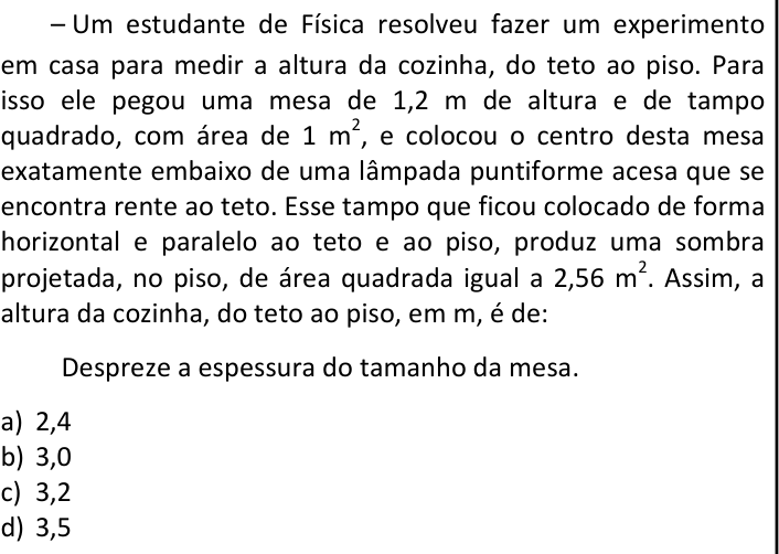 Questão 70 no caderno CFS 2 da EEAR 2025