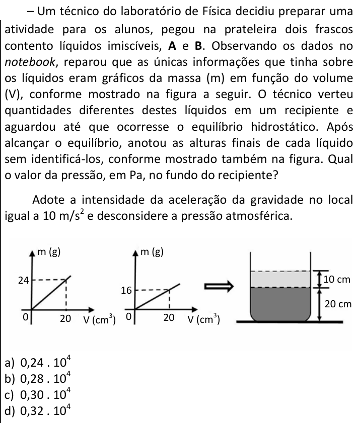 Questão 71 no caderno CFS 2 da EEAR 2025