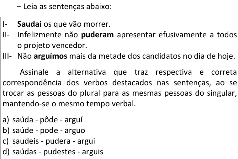 Questão 1 no caderno CFS 1 da EEAR 2026