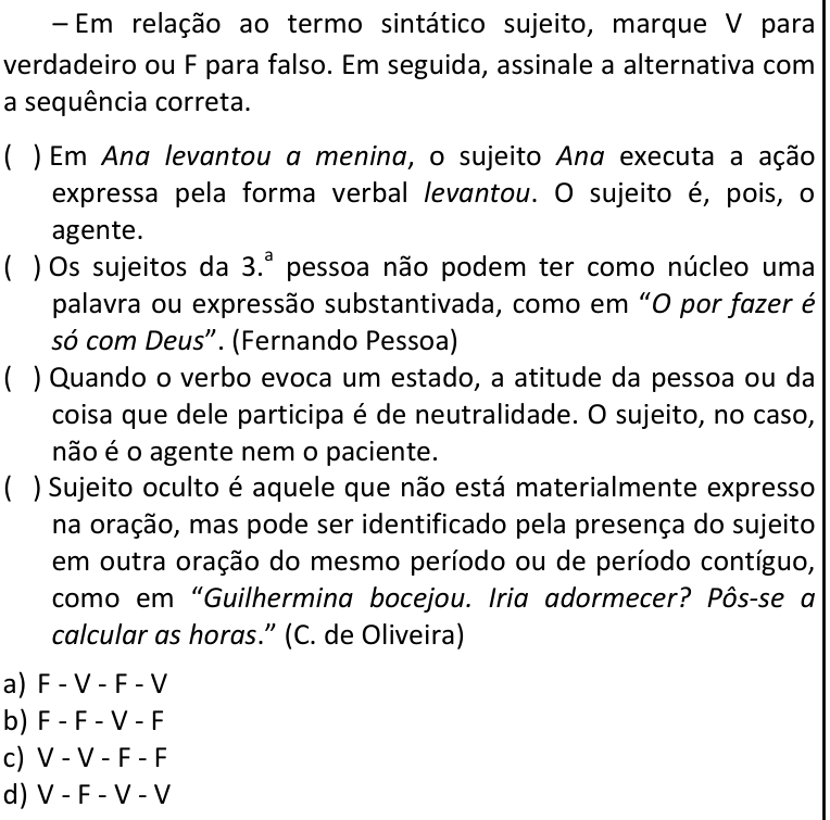 Questão 20 no caderno CFS 1 da EEAR 2026