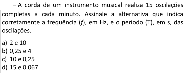 Questão 67 no caderno CFS 1 da EEAR 2026