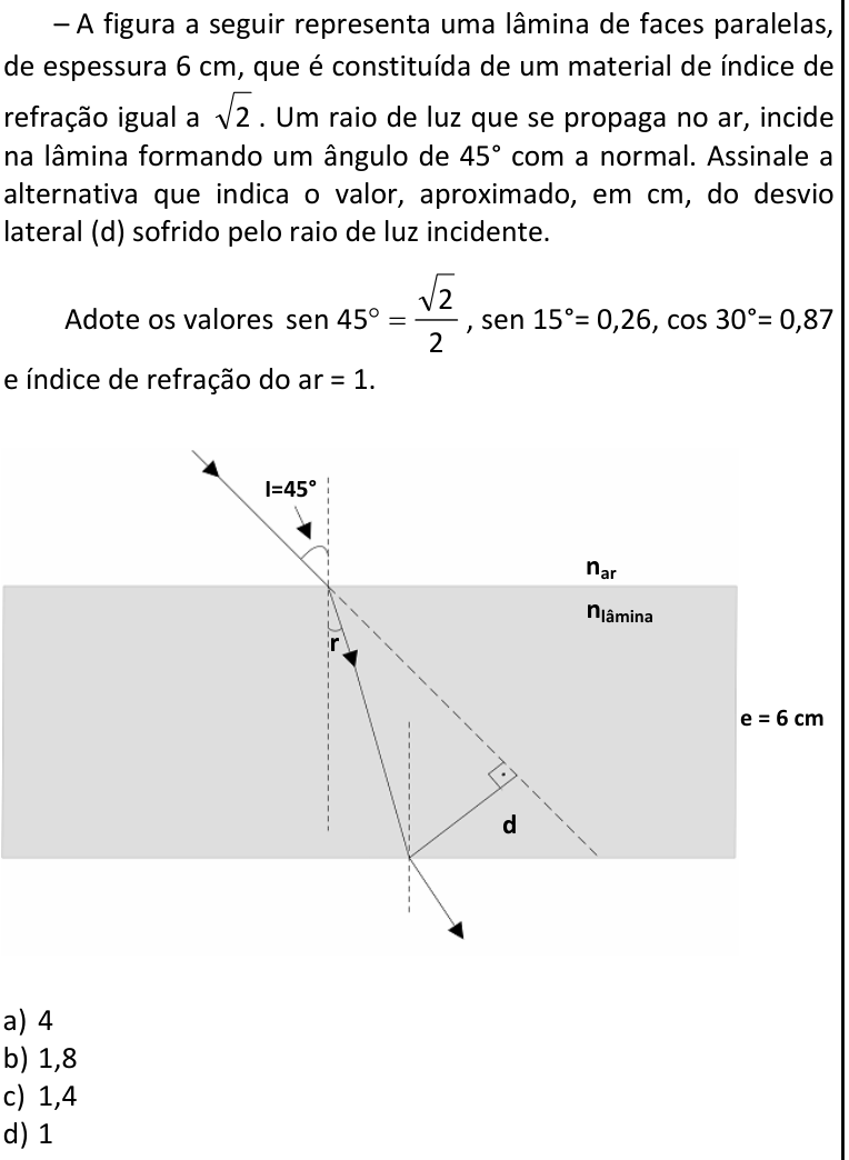 Questão 69 no caderno CFS 1 da EEAR 2026