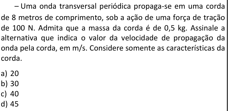 Questão 50 no caderno CFS 2 da EEAR 2026