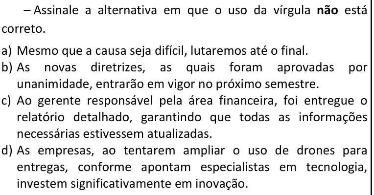 Questão 5 no caderno CFS 1 da EEAR 2027