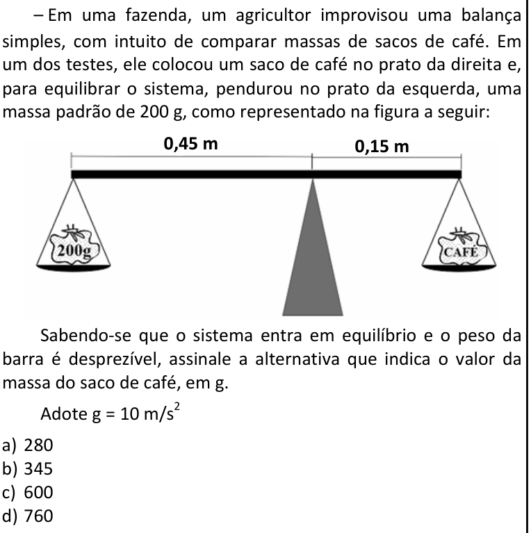 Questão 57 no caderno CFS 1 da EEAR 2027