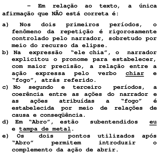 Questão 1 no caderno V da FUVEST 1998