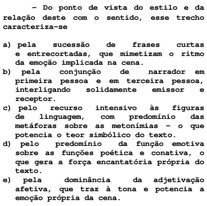 Questão 7 no caderno V da FUVEST 1998