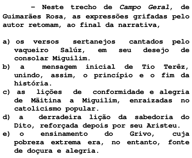 Questão 8 no caderno V da FUVEST 1998