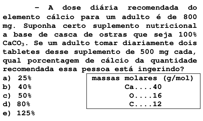 Questão 27 no caderno V da FUVEST 1998
