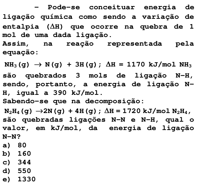 Questão 36 no caderno V da FUVEST 1998