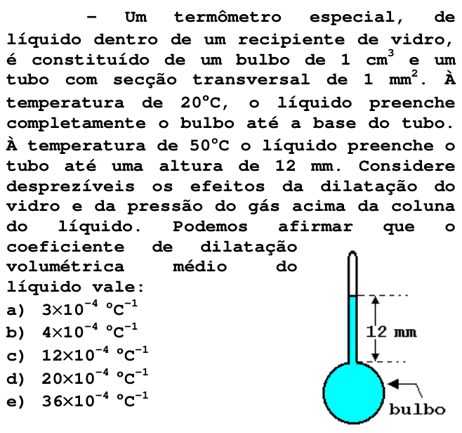 Questão 52 no caderno V da FUVEST 1998