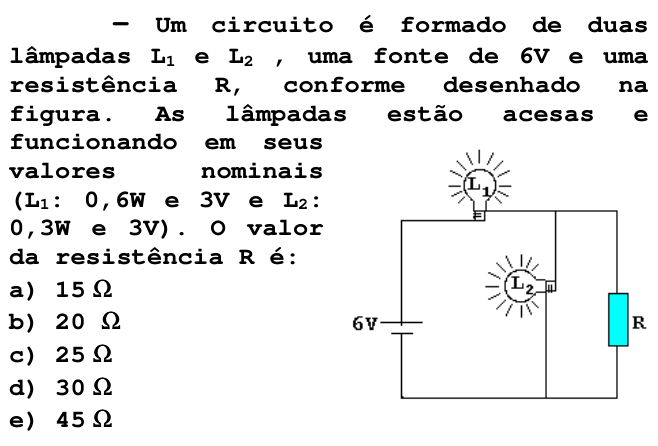 Questão 54 no caderno V da FUVEST 1998