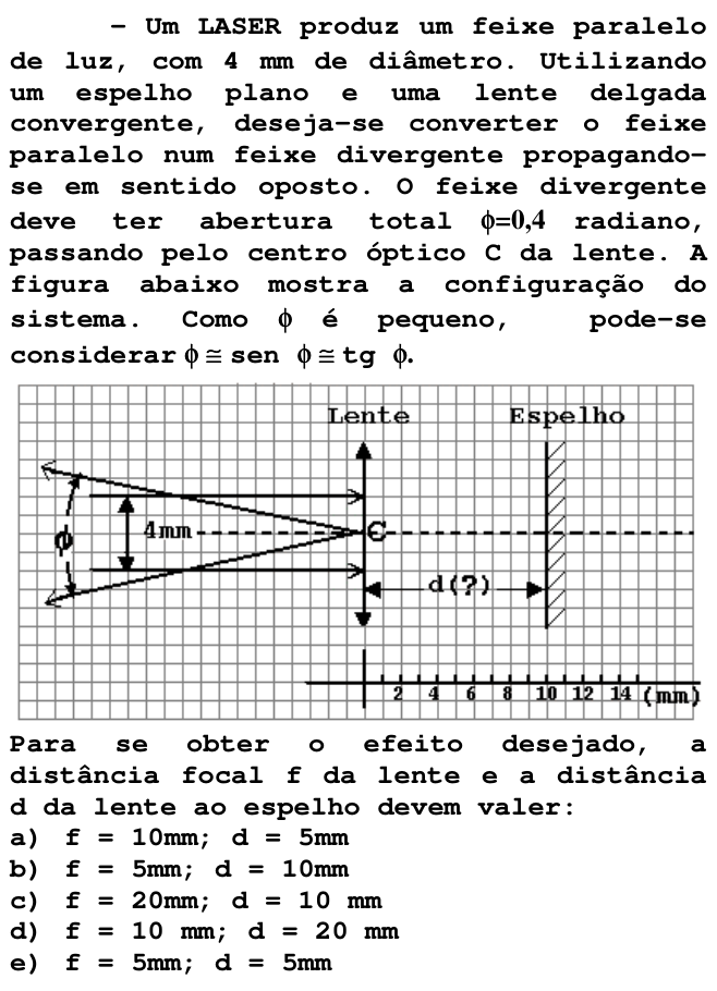Questão 58 no caderno V da FUVEST 1998