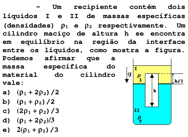 Questão 64 no caderno V da FUVEST 1998