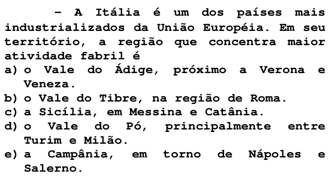Questão 4 no caderno T da FUVEST 1998