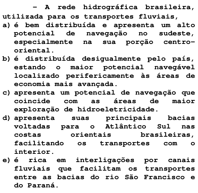 Questão 6 no caderno T da FUVEST 1998